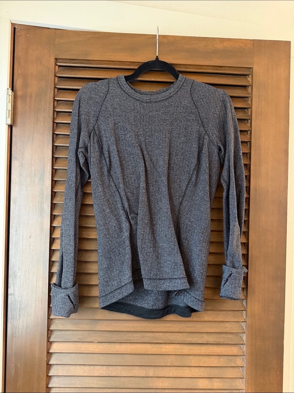 lululemon athletica Heathered Charcoal Long-Sleeve Crew